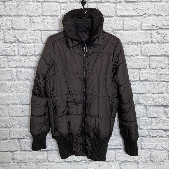 BB Dakota Brown Puffer Jacket size Small - Picture 1 of 12